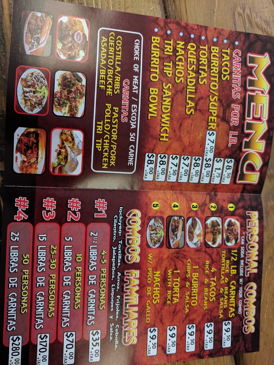 Menu Carnitas Del Bajío-10