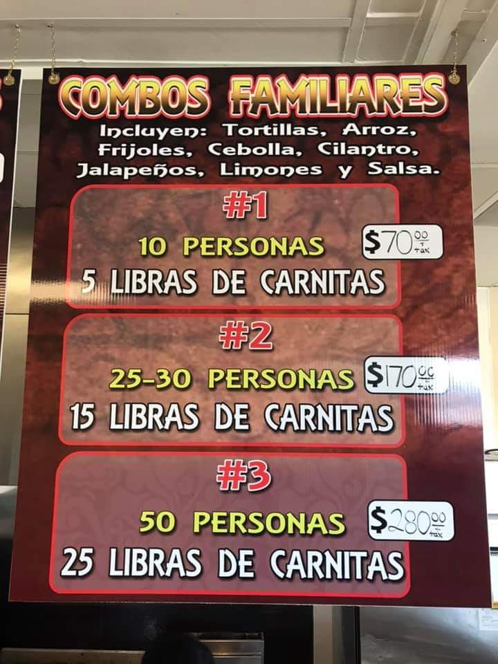 Menu Carnitas Del Bajío-6